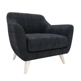 Armchair dark grey charlie